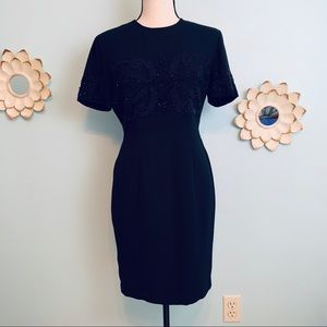 Marianna Beaded Black Dress